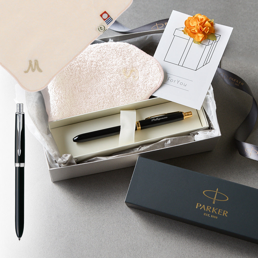 マルチファンクションペン SONNET + タオルハンカチ ピンク / Premium Gift Set
