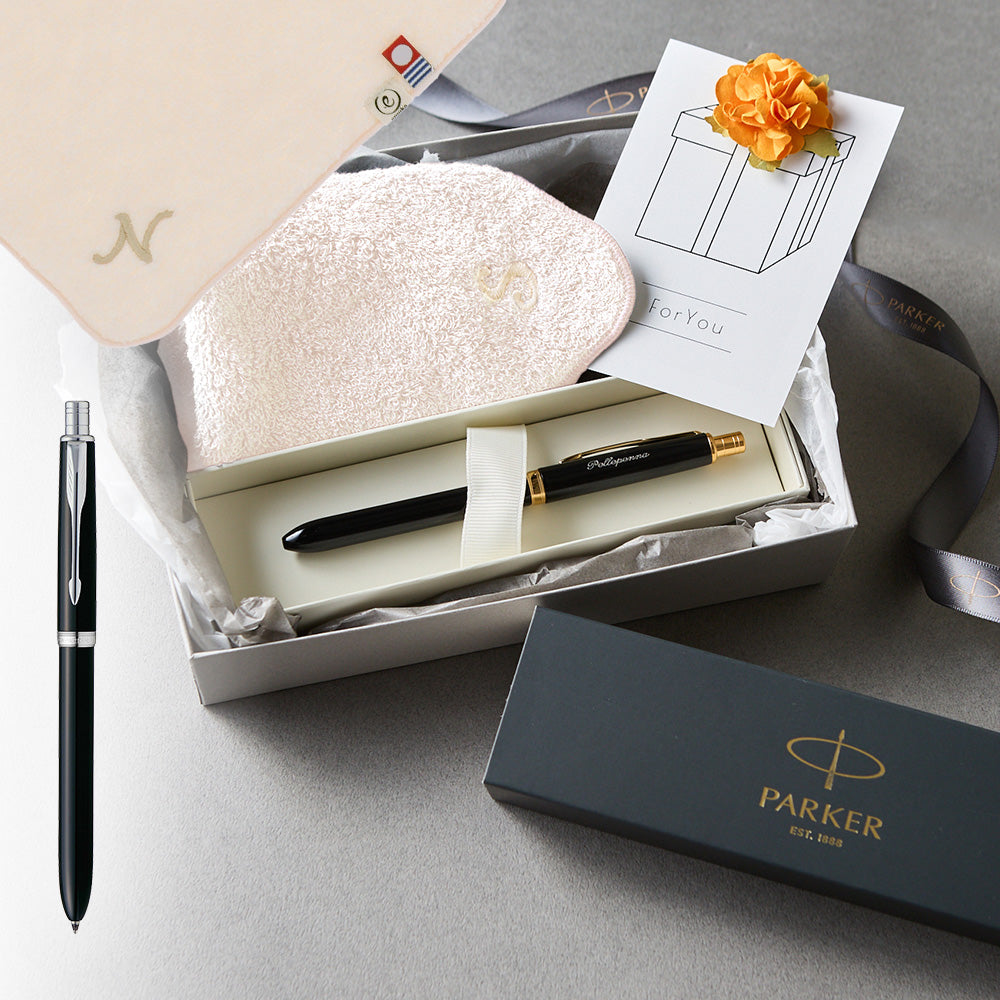 マルチファンクションペン SONNET + タオルハンカチ ピンク / Premium Gift Set