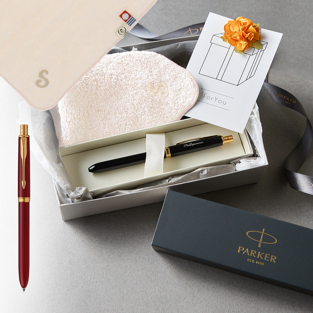 マルチファンクションペン SONNET + タオルハンカチ ピンク / Premium Gift Set