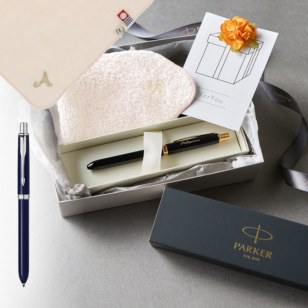 マルチファンクションペン SONNET + タオルハンカチ ピンク / Premium Gift Set