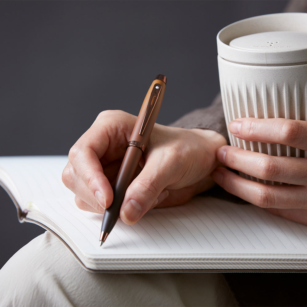 ボールペン Sheaffer® 100 マットブラウン + カードホルダー / COFFEE EDITION (コーヒーエディション) Gift Set