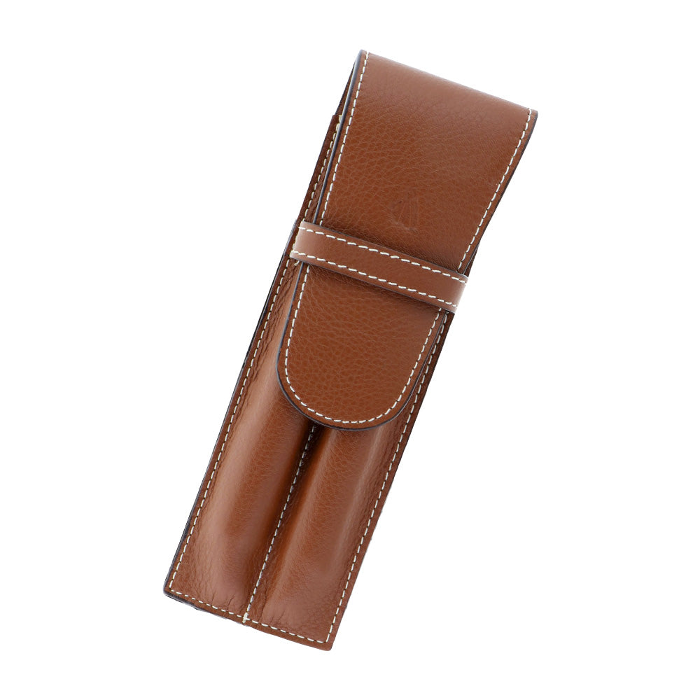 ペンケース コニャック / 2本差し リビエラ