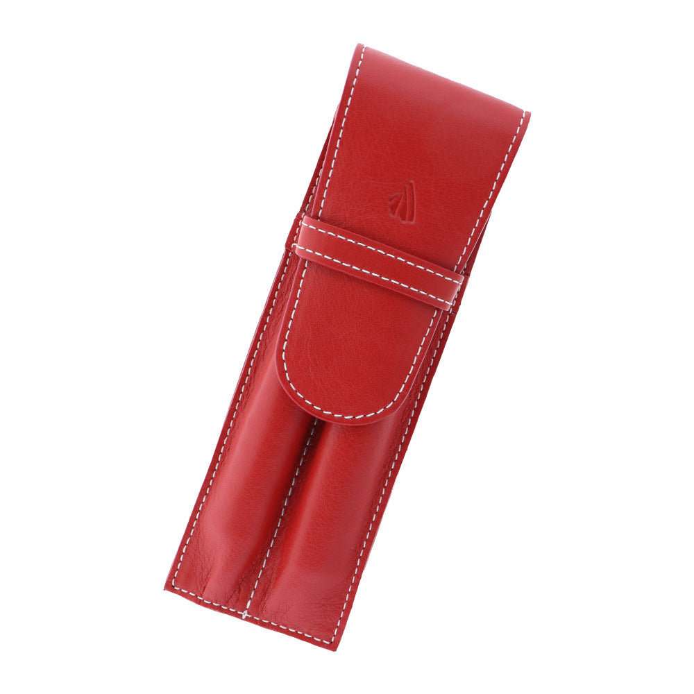 ペンケース レッド / 2本差し リビエラ