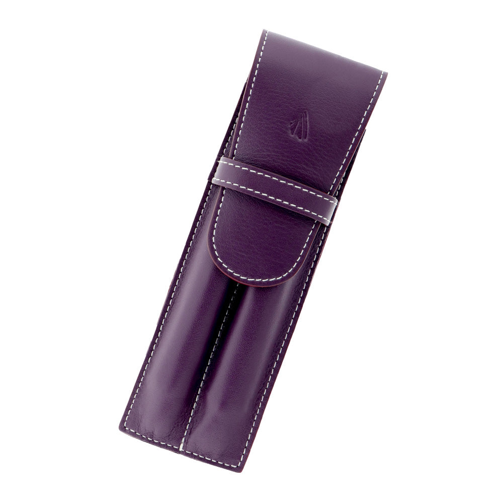 ペンケース パープル / 2本差し リビエラ