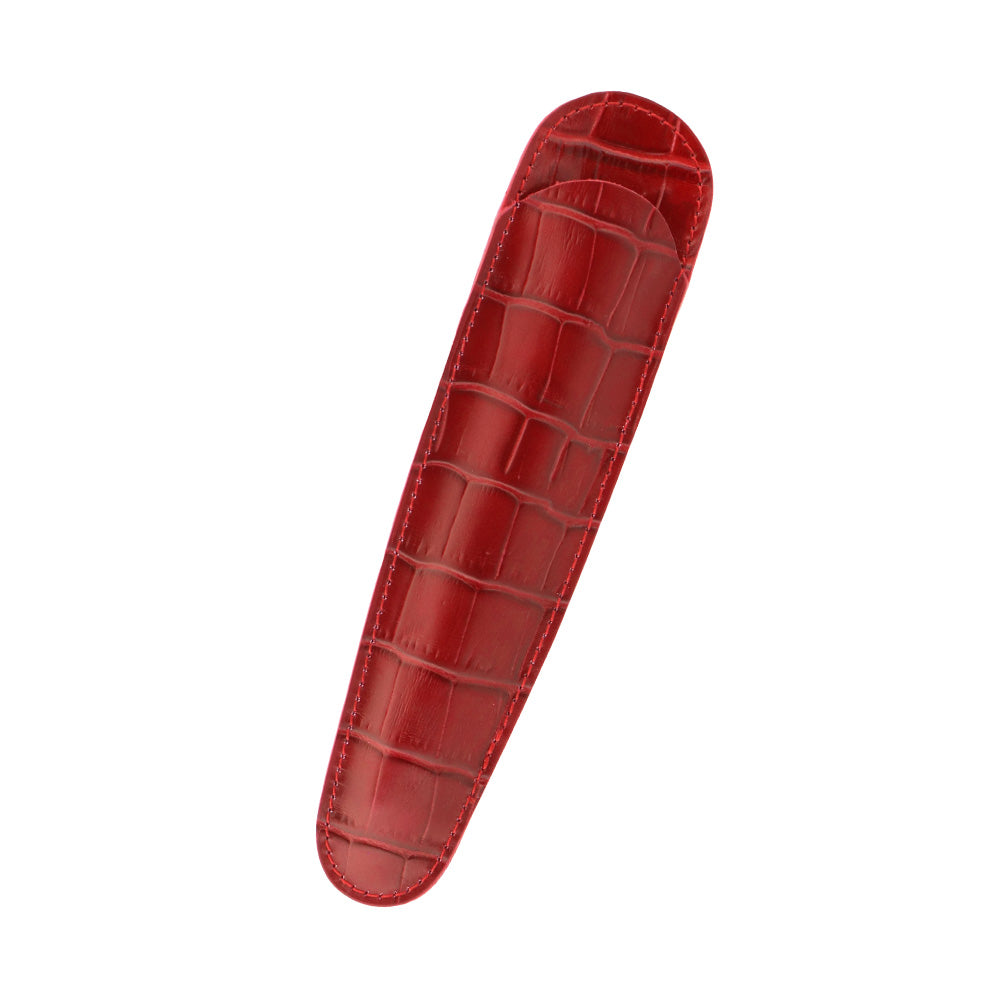 ペンケース レッド / 1本差し 大 シャムレザー