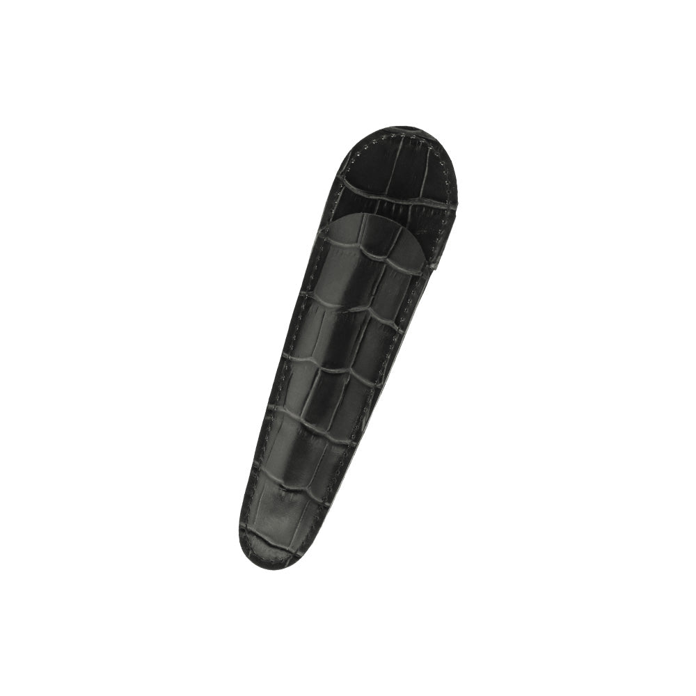 ペンケース ダークグレー / 1本差し 小 シャムレザー