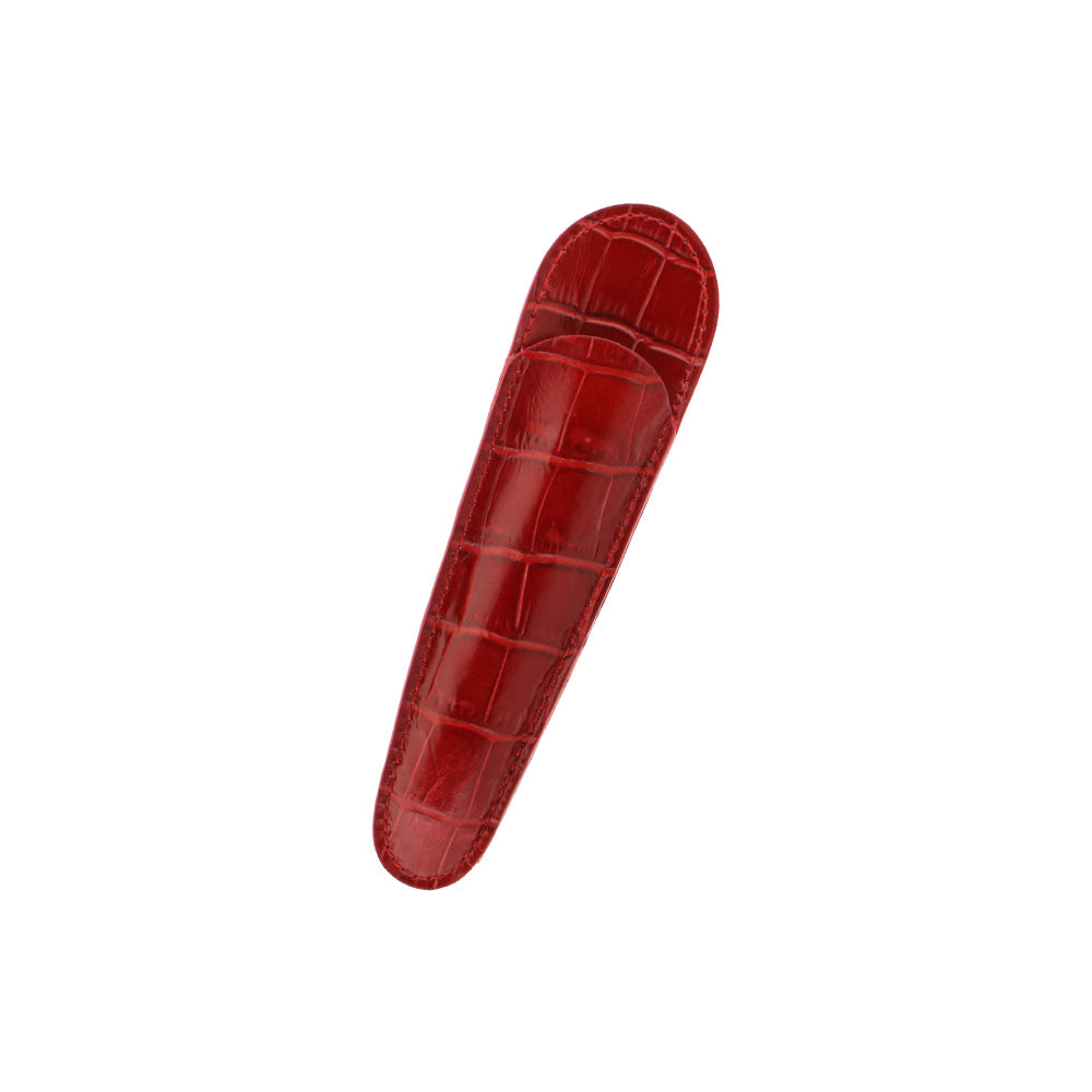 ペンケース レッド / 1本差し 小 シャムレザー