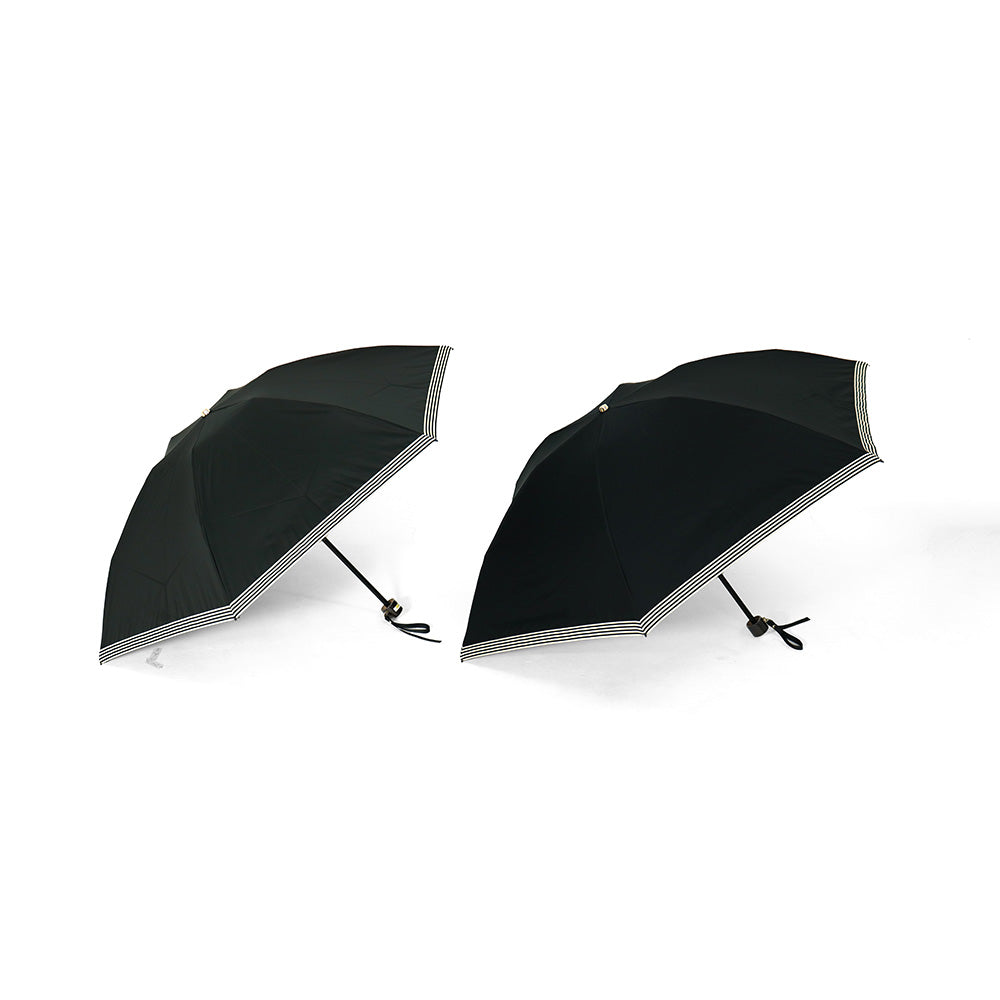 日傘 ブラック 55cm 1BH27229-29-98 / 東レ サマーシールド 手開き式 折りたたみ傘 晴雨兼用 グログランリボン