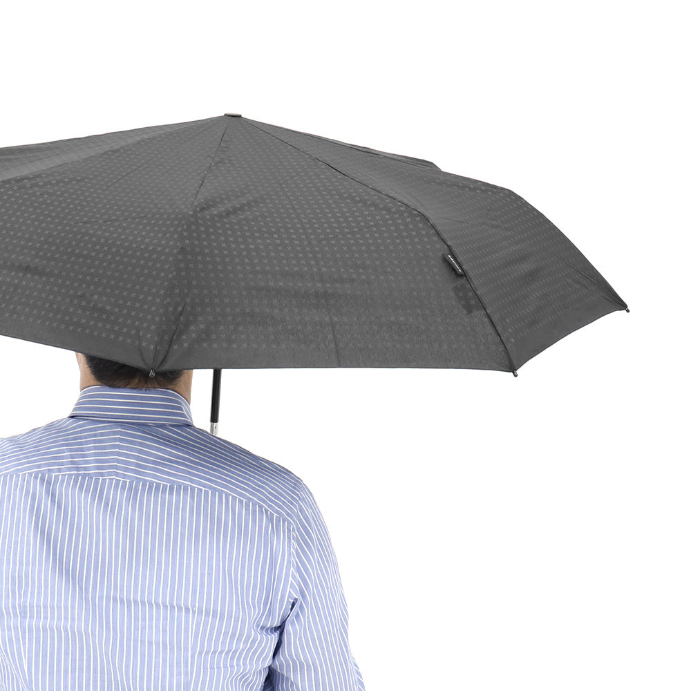 雨傘 マットクロス 53cm KNT220-1100 / 自動開閉式 折りたたみ傘 T.220