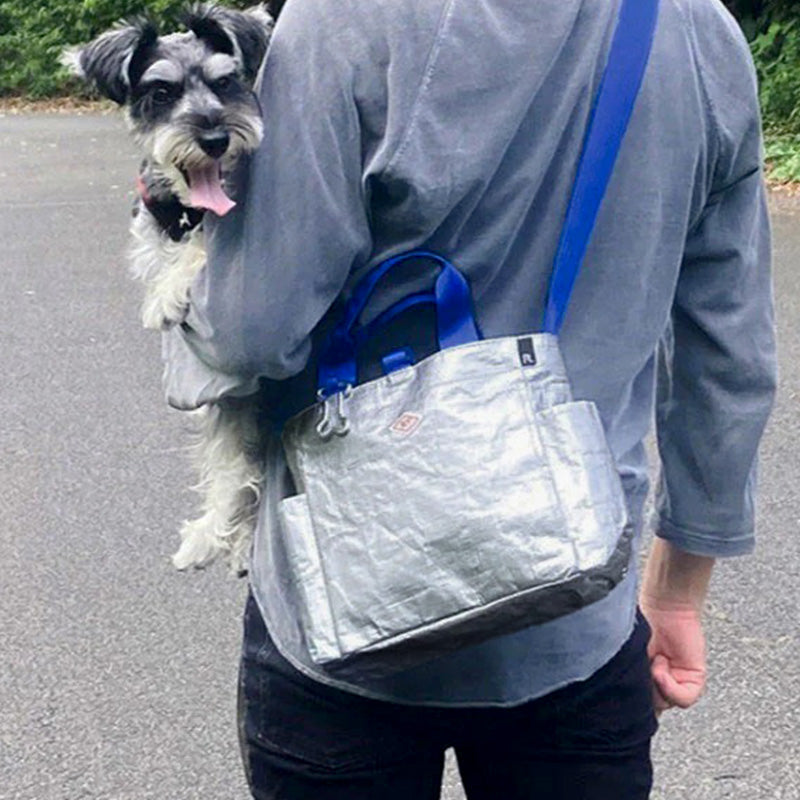 2WAY ショルダー トートバッグ シルバー / SN.スクエア.DOG.BUDDY-A