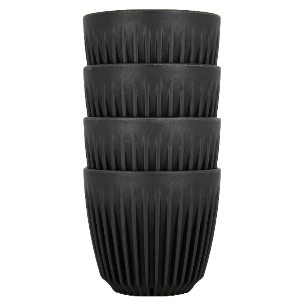 タンブラー チャコール 4個セット 175ml 6oz / HuskeeCup