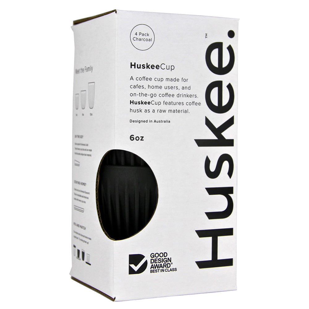 タンブラー チャコール 4個セット 175ml 6oz / HuskeeCup