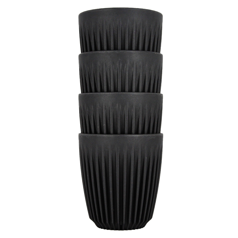 タンブラー チャコール 4個セット 235ml 8oz / HuskeeCup