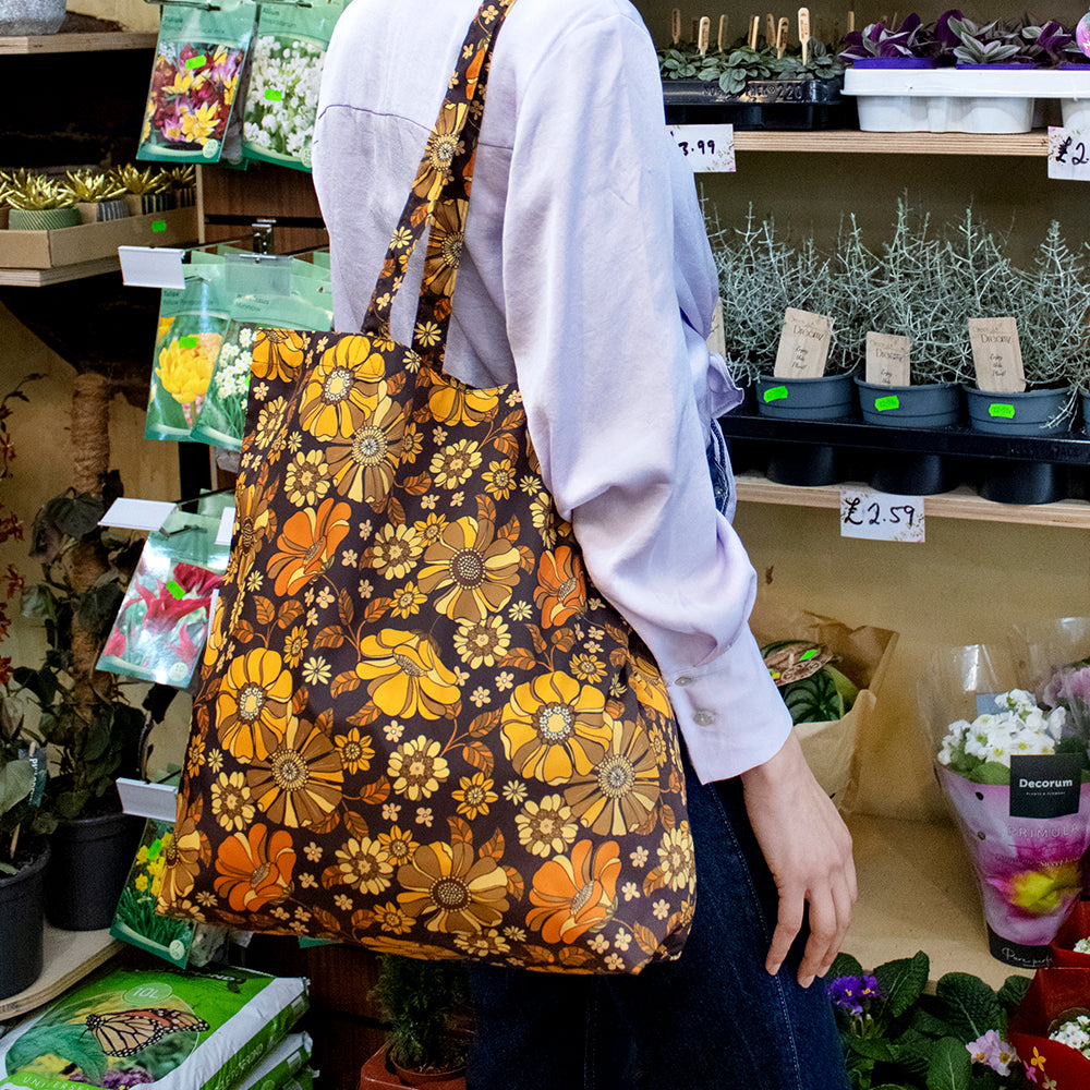 トートバック Retro Flowers (レトロフラワーズ)