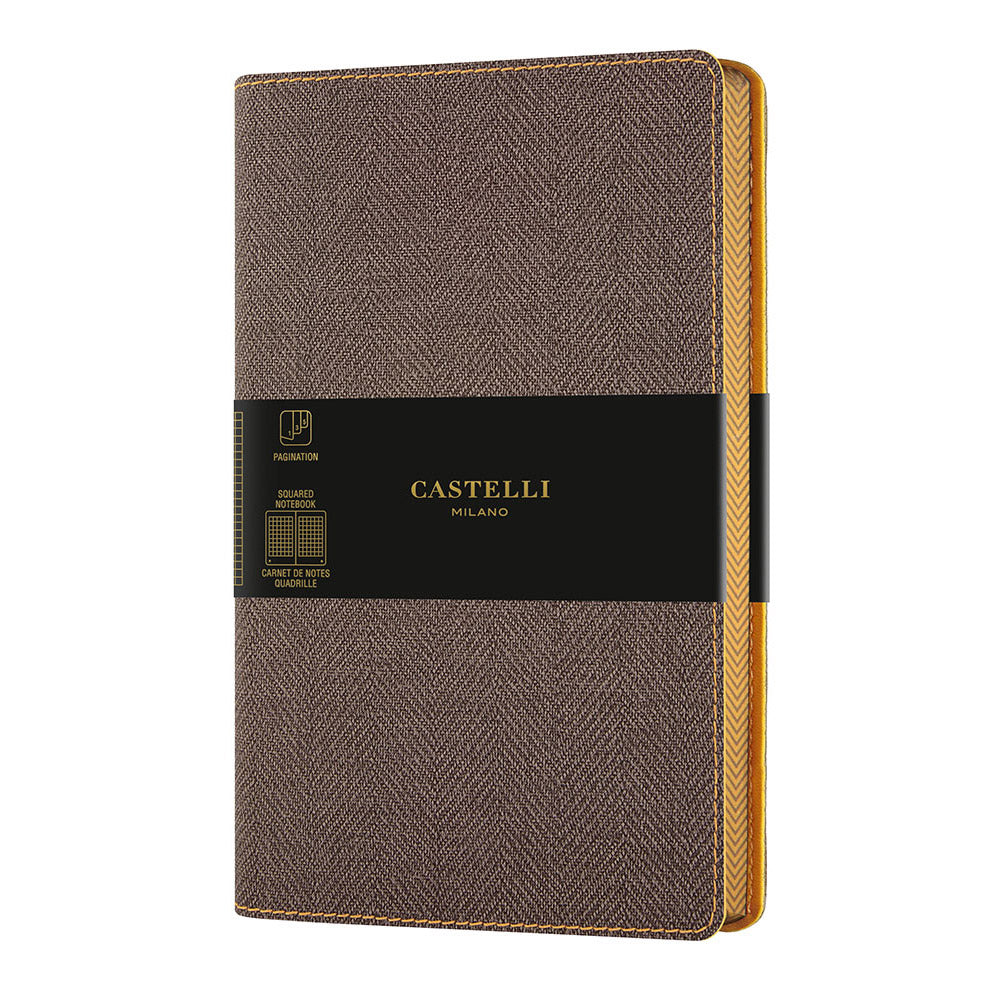 ノート TOBACCO BROWN (タバコブラウン) 方眼 ミディアムサイズ / HARRIS