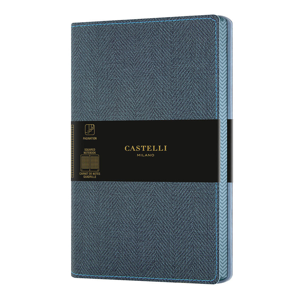 ノート SLATE BLUE (スレートブルー) 方眼 ミディアムサイズ / HARRIS