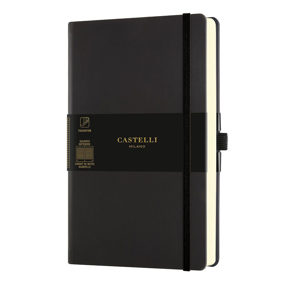 ノート BLACK SEPIA (ブラックセピア) 方眼 ミディアムサイズ / AQUA