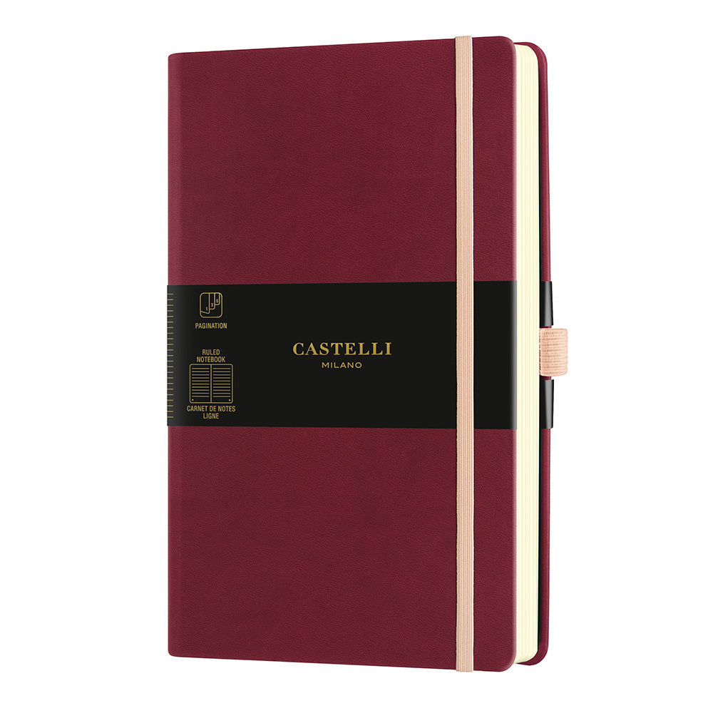 ノート BLACK CHERRY (ブラックチェリー) 罫線 ミディアムサイズ / AQUA