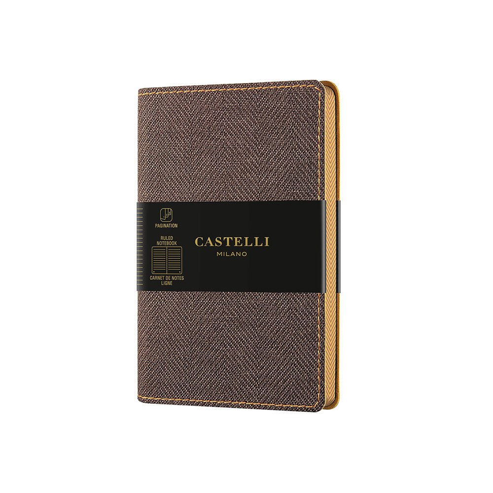 ノート TOBACCO BROWN (タバコブラウン) 罫線 ポケットサイズ / HARRIS