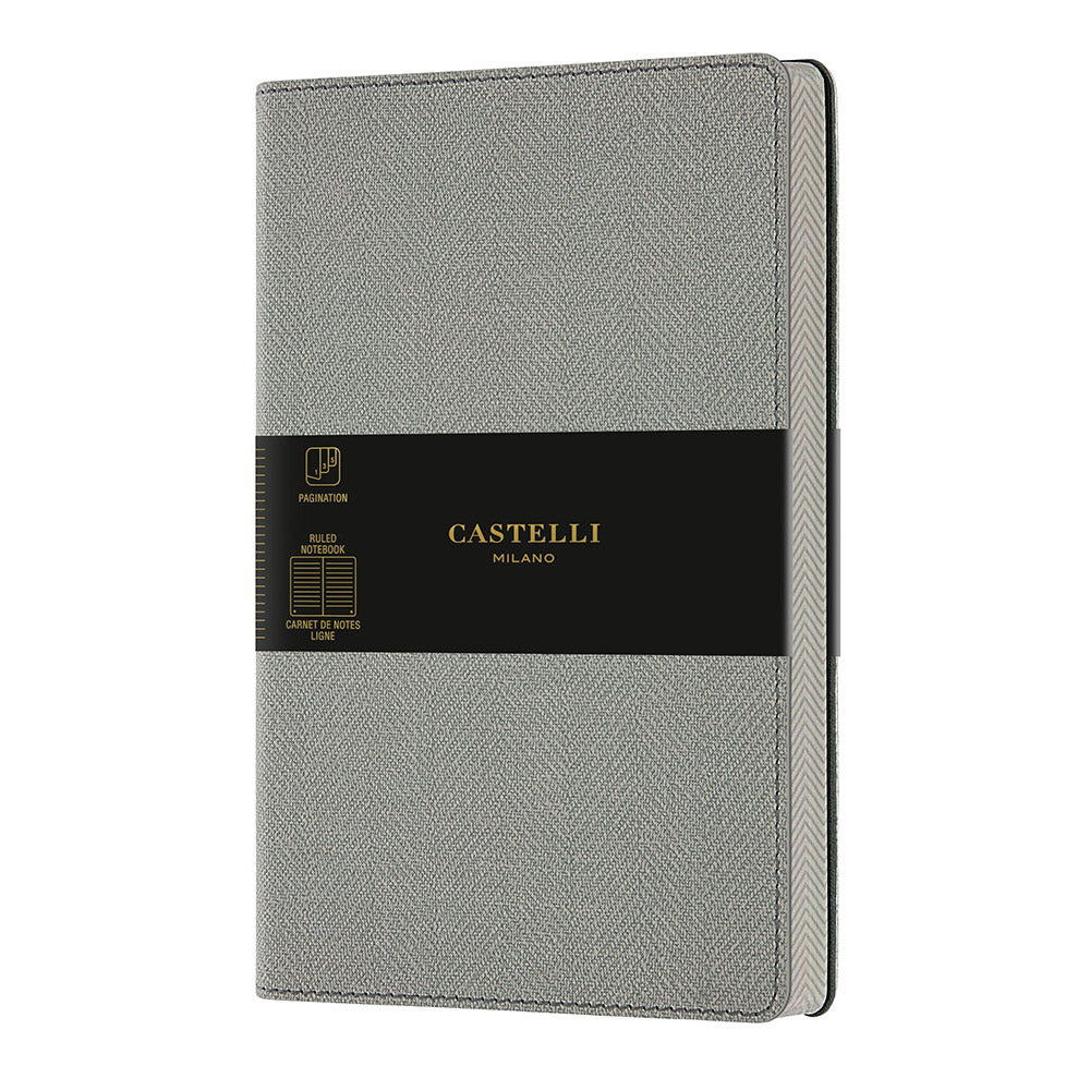 ノート OYSTER GREY (オイスターグレー) 罫線 ミディアムサイズ / HARRIS