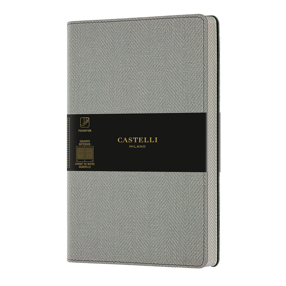 ノート OYSTER GREY (オイスターグレー) 方眼 ミディアムサイズ / HARRIS