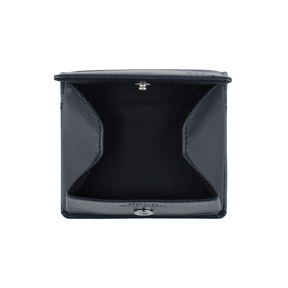 財布 ネイビー BOX型コインケース P-CLB263-75 / Calf Leather series カーフレザーシリーズ