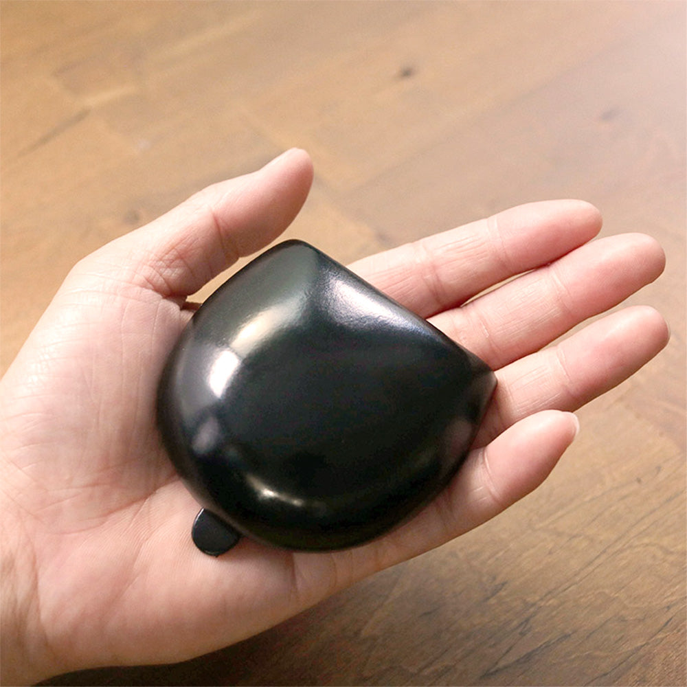 財布 ブラック / コインケース シームレス シルバーロゴ