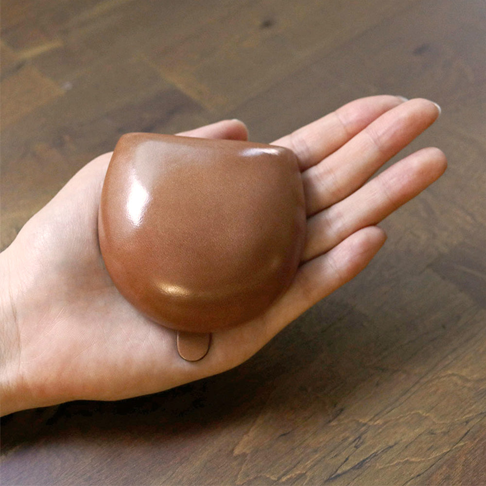 財布 ライトブラウン / コインケース シームレス シルバーロゴ