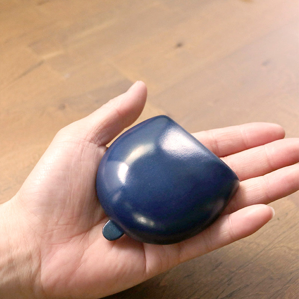 財布 ネイビー / コインケース シームレス シルバーロゴ