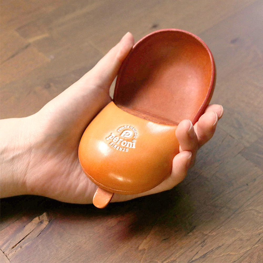 財布 ライトオレンジ / コインケース シームレス シルバーロゴ