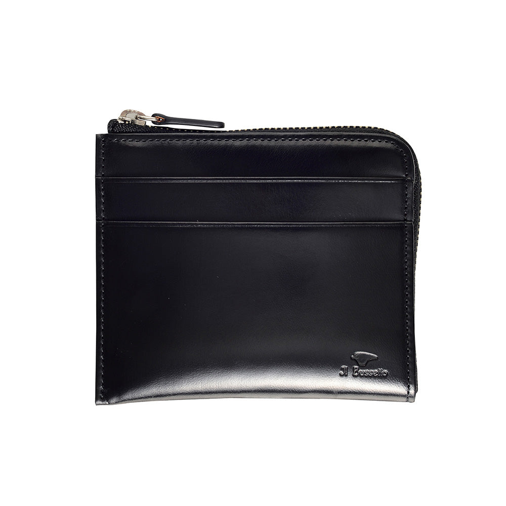 財布 ブラック / L字型ジップ財布