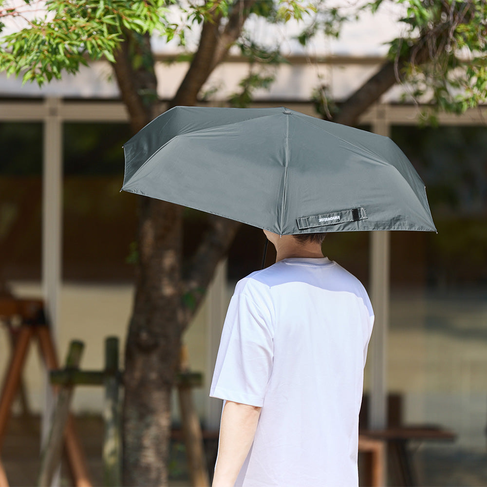 日傘 ネイビー 55cm / 自動開閉式 折りたたみ傘 晴雨兼用