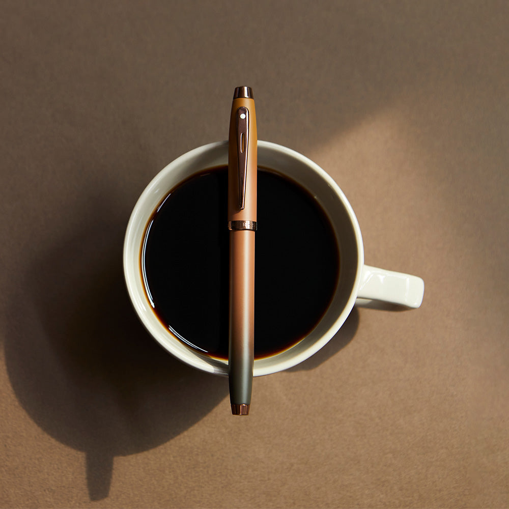 万年筆 Sheaffer® 100 マットブラウン + カードホルダー / COFFEE EDITION (コーヒーエディション) Gift Set