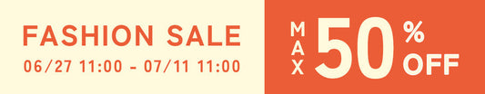 FASHION SALE 開催中！MAX50％OFF
