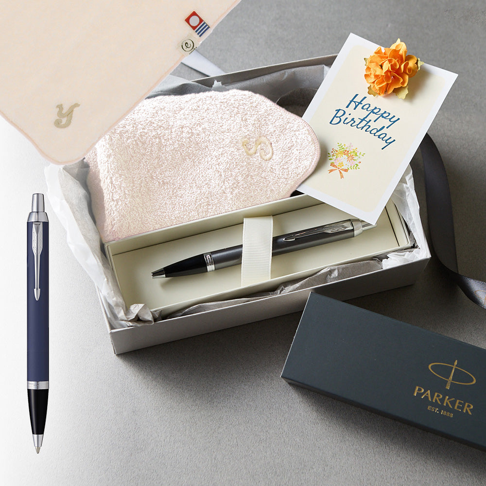 ボールペン IM The Core Line + タオルハンカチ パウダーピンク  / Premium Gift Set