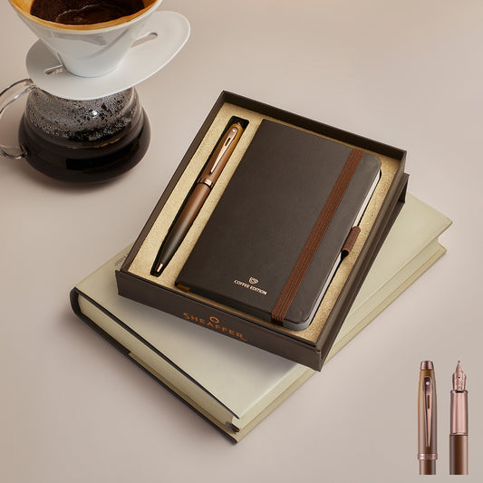 万年筆 Sheaffer® 100 マットブラウン + ノート / COFFEE EDITION （コーヒーエディション） Gift Set