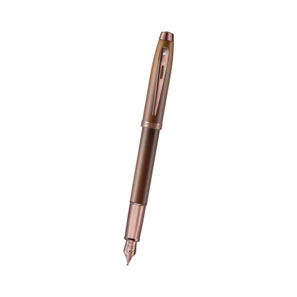 万年筆 Sheaffer® 100 マットブラウン + コーヒーフレーバー インクボトル 50ml / COFFEE EDITION （コーヒーエディション） Gift Set