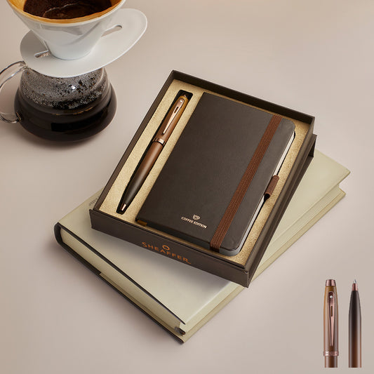ボールペン Sheaffer® 100 マットブラウン + ノート / COFFEE EDITION （コーヒーエディション） Gift Set
