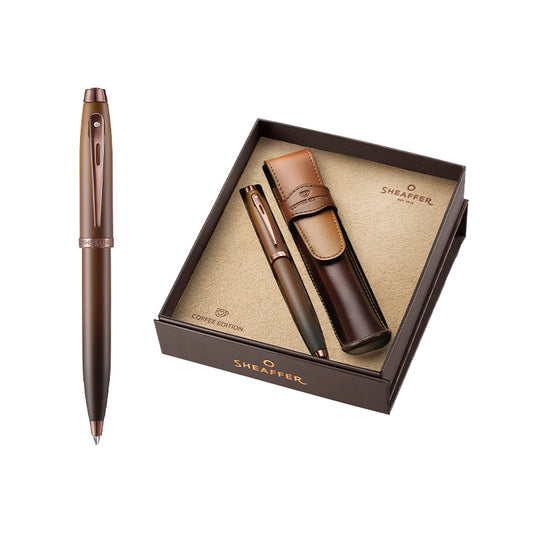 ボールペン Sheaffer® 100 マットブラウン + ペンケース / COFFEE EDITION コーヒーエディション Gift Set