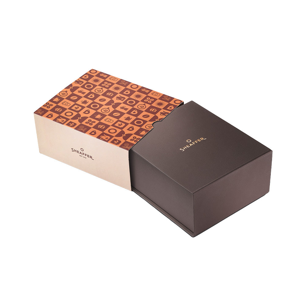 万年筆 Sheaffer® 100 マットブラウン + コーヒーフレーバー インクボトル 50ml / COFFEE EDITION （コーヒーエディション） Gift Set