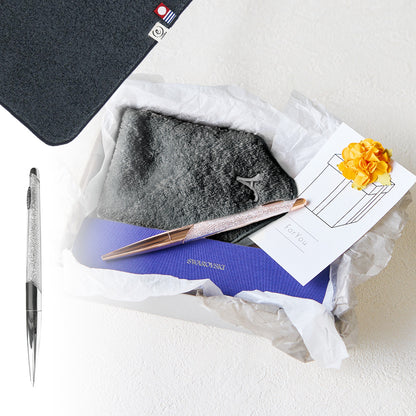 ボールペン NOVA + タオルハンカチ クラシックグレー / Premium Gift Set