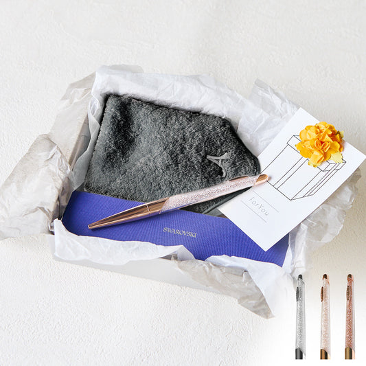 ボールペン NOVA + タオルハンカチ クラシックグレー / Premium Gift Set