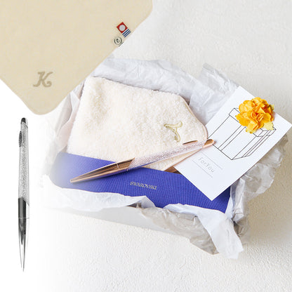 ボールペン NOVA + タオルハンカチ ナチュラル / Premium Gift Set