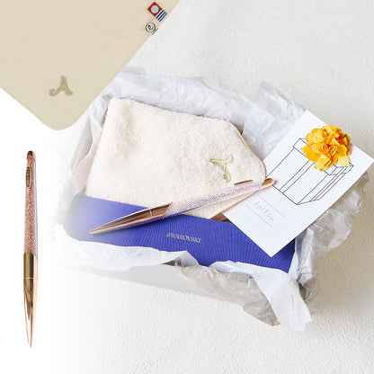 ボールペン NOVA + タオルハンカチ ナチュラル / Premium Gift Set