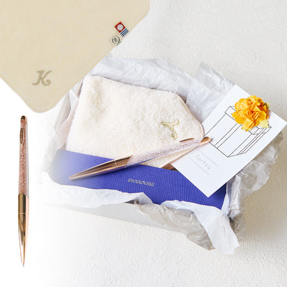 ボールペン NOVA + タオルハンカチ ナチュラル / Premium Gift Set