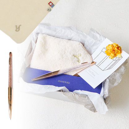 ボールペン NOVA + タオルハンカチ ナチュラル / Premium Gift Set