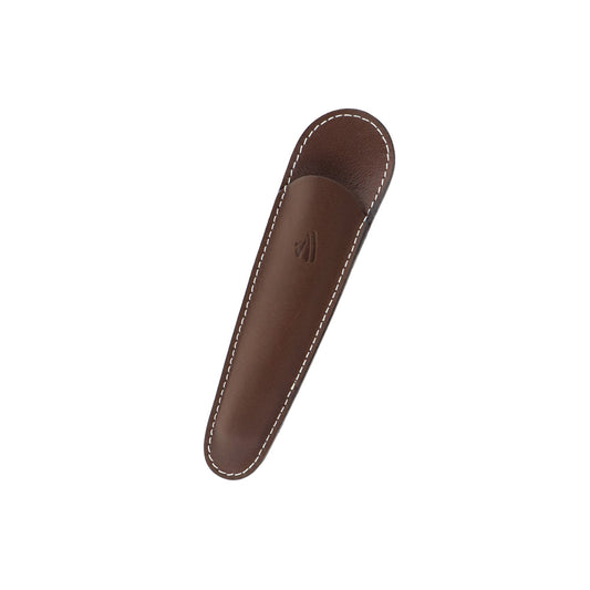 ペンケース チョコレート / 1本差し 小 リビエラ