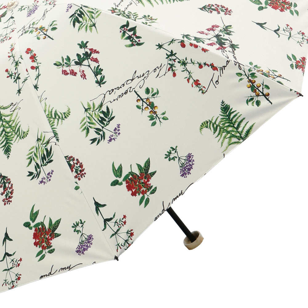 日傘 マルチ 50cm 1JI27774-74-10 / 東レ サマーシールド 手開き式 折りたたみ傘 晴雨兼用 ボタニカル