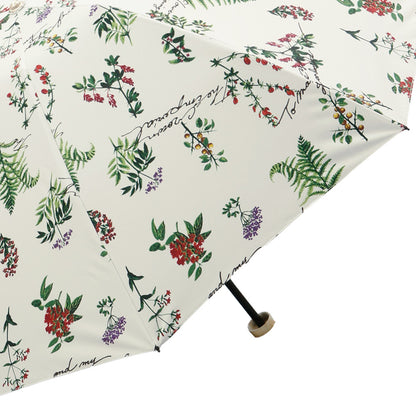 日傘 マルチ 50cm 1JI27774-74-10 / 東レ サマーシールド 手開き式 折りたたみ傘 晴雨兼用 ボタニカル