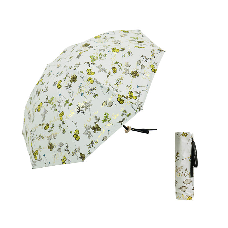日傘 イエロー 50cm 1JI27715-15-53 / 手開き式 折りたたみ傘 晴雨兼用